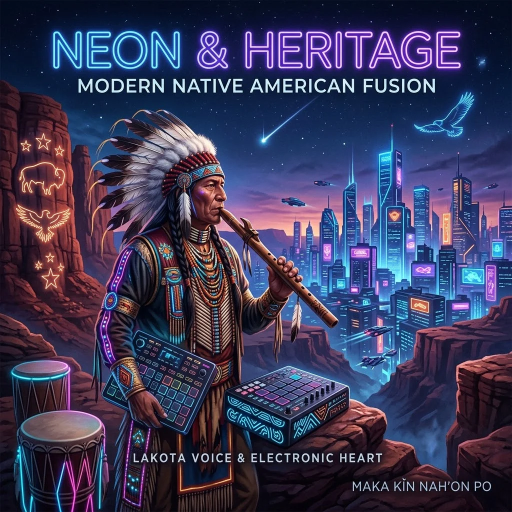 Neon & Heritage: Modern Native American Fusion