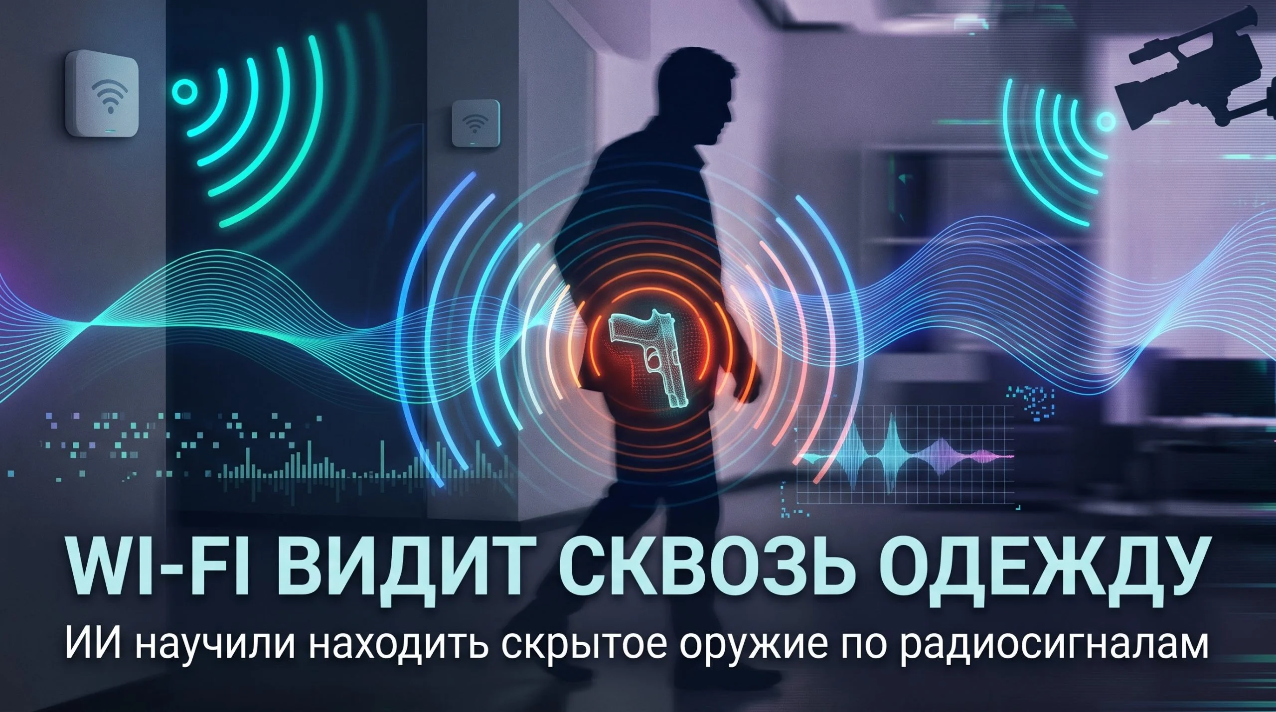 Новая система на базе ИИ обнаруживает скрытое оружие через Wi-Fi