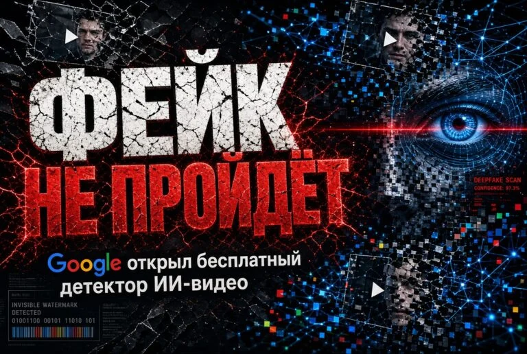 ФЕЙК НЕ ПРОЙДЁТ: Google открыл бесплатный детектор, который видит ИИ-видео