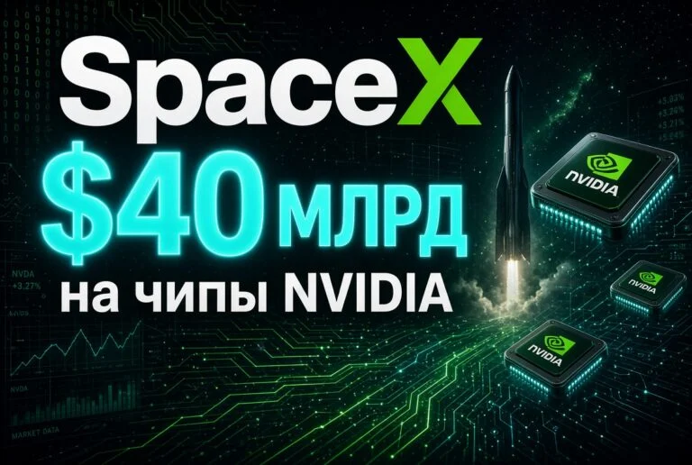 SpaceX ведёт переговоры о привлечении $40 млрд на закупку чипов Nvidia
